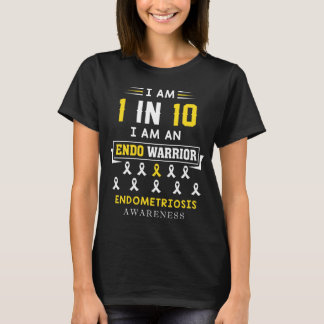 Endometriosis-Bewusstseins-Shirt-Gelb-Band-März T-Shirt
