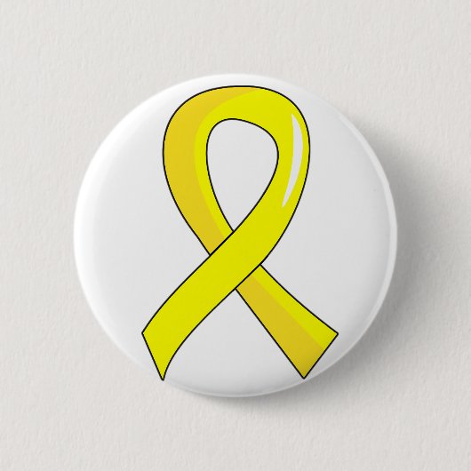 Endometriosis-gelbes Band 3 Button (Vorderseite)