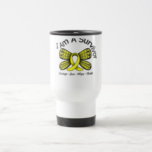 Endometriosis-Krebs-Schmetterling bin ich ein Reisebecher