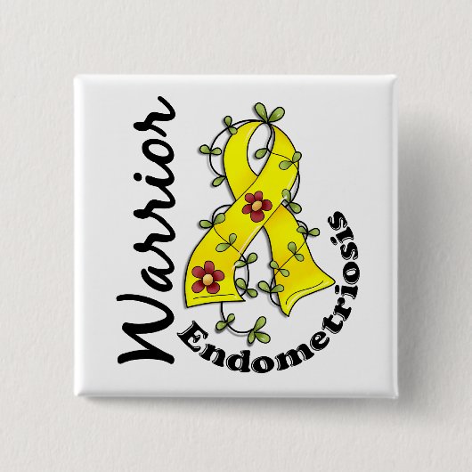 Endometriosis-Krieger 15 Button (Vorderseite)