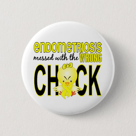 Endometriosis verwirrt mit falschem Küken Button (Vorderseite)