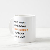 endometriosis warrior, awesome kaffeetasse (Vorderseite Links)