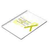 Endometriosisbewusstsein Schmetterlings-Zitat Notizblock (Linke Seite)