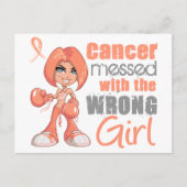 Endometriumkarzinom mit falschem Mädchen Postkarte (Vorderseite)