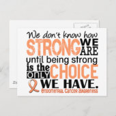 Endometriumkarzinom wie stark wir sind postkarte (Vorne/Hinten)