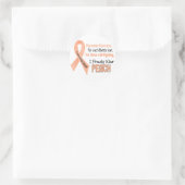 Endometriumkrebs für jeden....ich trage stolz Peac Runder Aufkleber (Tasche)