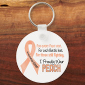 Endometriumkrebs für jeden....ich trage stolz Peac Schlüsselanhänger (Vorderseite)