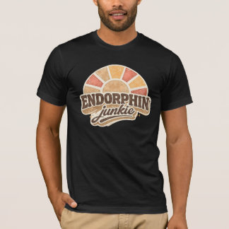 Endorphin-Junkie - Retro 70er Sonnenexplosion Boho T-Shirt