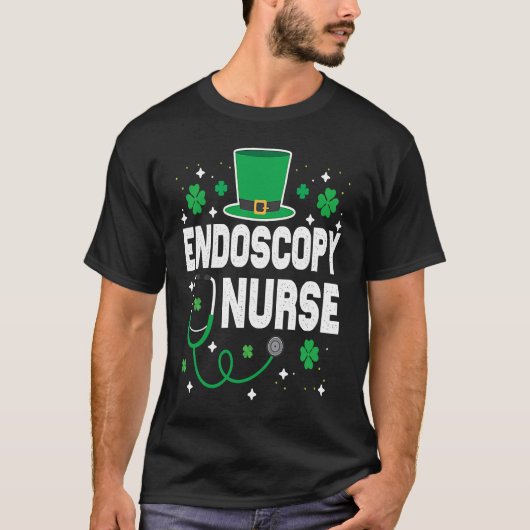 ENDOS Nurse St Patrick's Day Lucky Nurse Shamrock T-Shirt (Vorderseite)