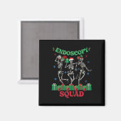 Endoscopy Nurse Squad Christmas Skeleton Dancing G Magnet (Vorderseite/Rückseite)