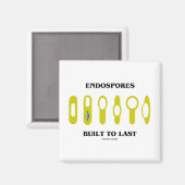 Endospores, bis zuletzt gebaut (bakterielle Einste Magnet (Vorderseite/Rückseite)