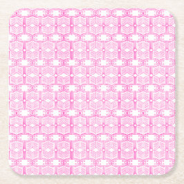 Endpaper-Buchmuster Rechteckiger Pappuntersetzer