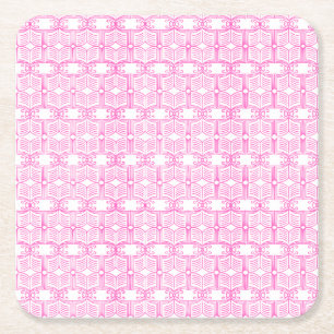 Endpaper-Buchmuster Rechteckiger Pappuntersetzer