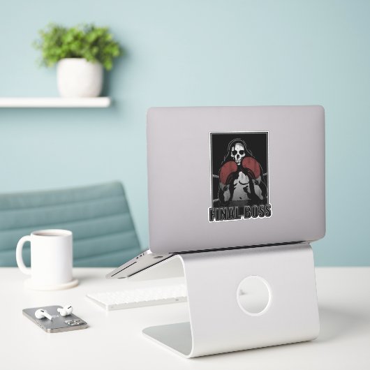 Endspiel Aufkleber (Laptop auf Schreibtisch)