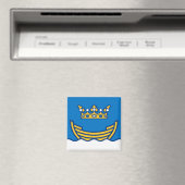 Endspiel der Helsinki-Stadt-Flagge Magnet (In Situ (Geschirrspüler))