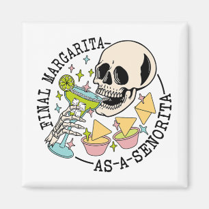 Endspiel Margarita als Senorita Skull Team Bridge  Magnet