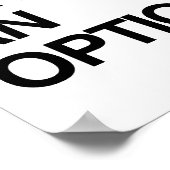 ENDSUICIDE ES IST KEINE OPTION POSTER (Ecke)