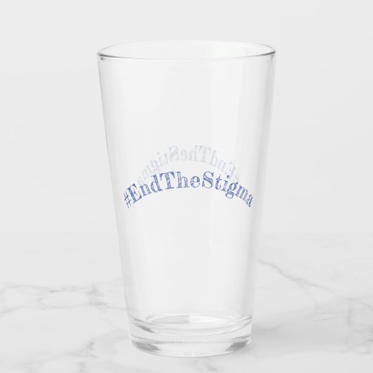 #EndTheStigma Korman Productions YouTube Channel Glas (Rückseite)