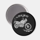 Enduro Maniac - Biker Magnet (Vorderseite/Rückseite)
