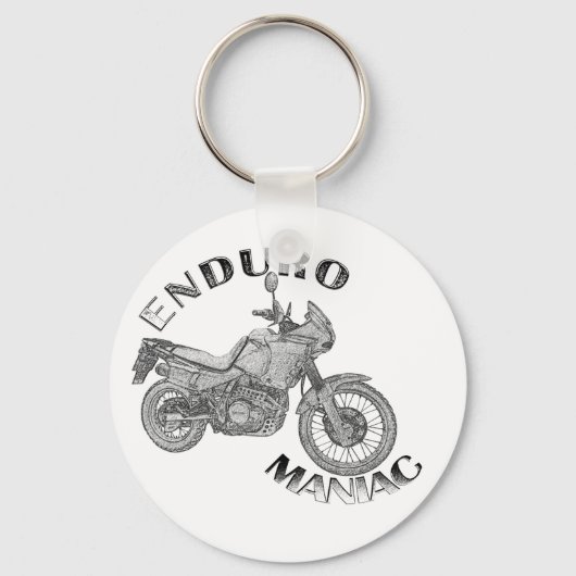 Enduro Maniac - Biker Schlüsselanhänger (Vorderseite)