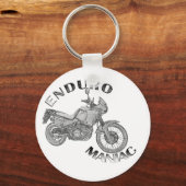 Enduro Maniac - Biker Schlüsselanhänger (Vorderseite)