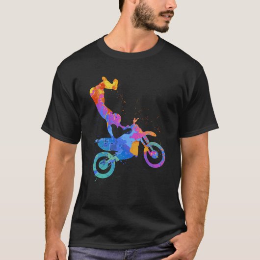 Enduro Motorrad Graphic T-Shirt (Vorderseite)