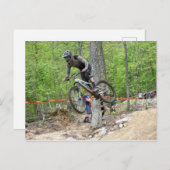 Enduro Mountain Bike Race Postkarte (Vorne/Hinten)