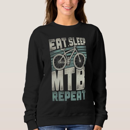 Enduro Mountain Bike Reiten Vintag E Sweatshirt (Vorderseite)