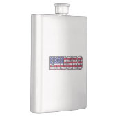 Enduro Mountain Biking Amerikanische Flagge Flachmann (Rechts)