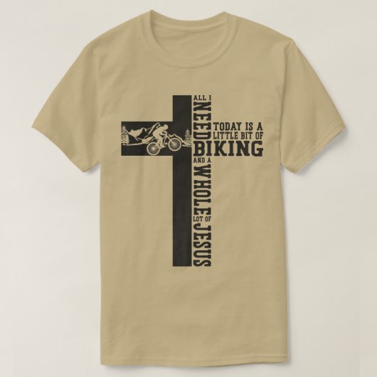Enduro MTB Mountain Bike Reiten Christlich T-Shirt (Design vorne)