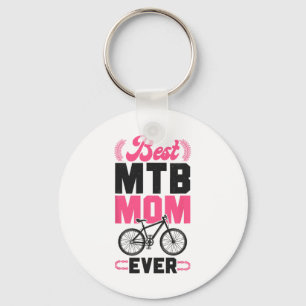 Enduro Mtb Mountainbike Fahren Bergab Mama Mutter Schlüsselanhänger
