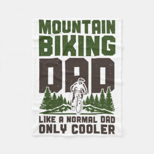 Enduro Mtb Mountainbike Fahren Bergab Papa Vater Fleecedecke
