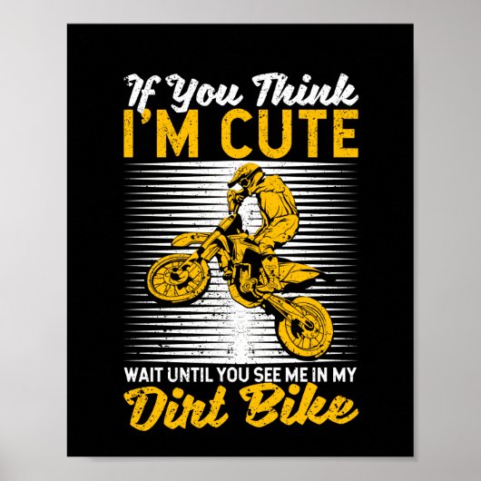 Enduro Supercross Reiten Supermoto Dirt Ristorante Poster (Vorne)