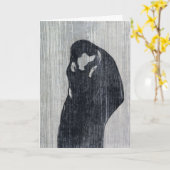 Endvard Munch Kiss IV Postkarte (Gelbe Blume)