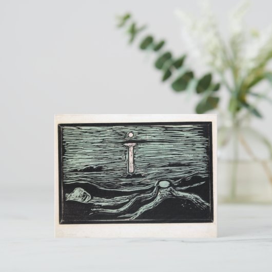 Endvard Munch Mystical Shore Postkarte (Stehend Vorderseite)