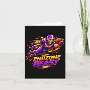 Endzone-Beast-Football-Action-Athlet-Design Karte