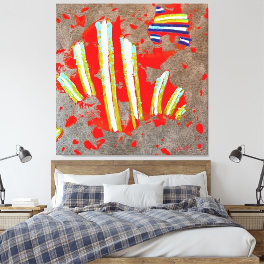 Enengy Code o2324 - canvas print Leinwanddruck (Insitu (Schlafzimmer))