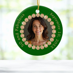 Enerald green gold Foto Diamant fabelhaft Geburtst Keramik Ornament