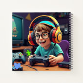 "Energetic 3D Gamer" Notizblock (Rückseite)