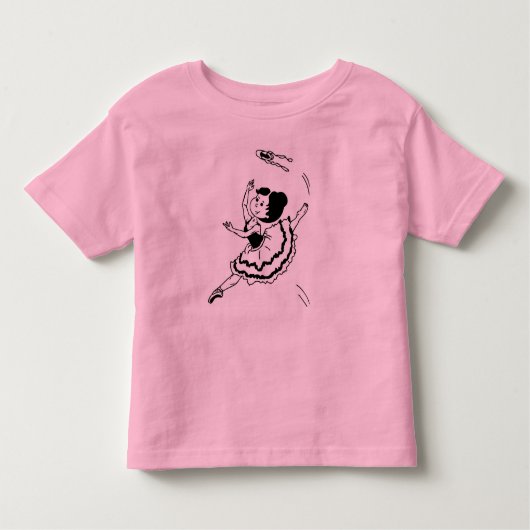Energetic Ballerina Kleinkind T-shirt (Vorderseite)
