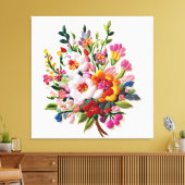 Energetic Bloom Wall Décor Sacred Geometry Art Leinwanddruck (Insitu (Wohnzimmer))