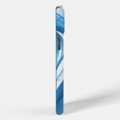 Energetic Blue für Sportfans Case-Mate iPhone Hülle (Rückseite / Rechts)