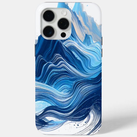 Energetic Blue für Sportfans Case-Mate iPhone Hülle (Rückseite)