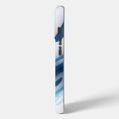 Energetic Blue für Sportfans Case-Mate iPhone Hülle (Rückseite / Links)