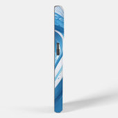 Energetic Blue für Sportfans Case-Mate iPhone Hülle (Rückseite / Rechts)