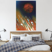 Energetic Bold Light Planetary Leinwanddruck (Insitu (Schlafzimmer))