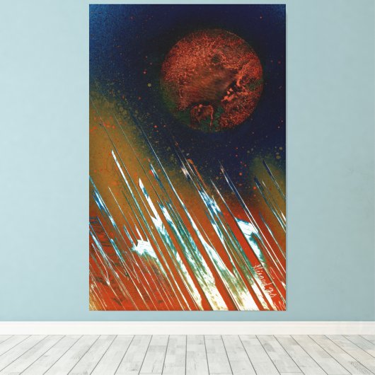 Energetic Bold Light Planetary Leinwanddruck (Insitu (Holzboden))