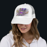 Energetic, Colorful Abstract Fractal Art Flower Truckerkappe<br><div class="desc">A multicolored powerful fantasy flower, 
unique floral fractal art.
Design for your trucker hat and more.</div>