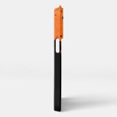 Energetic Fusion: The Orange and Black Design iPhone Hülle (Rechte Seite)