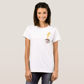 Energetic Kawaii Coffee Cup with Lightning Bolt T-Shirt (Vorne ganz)